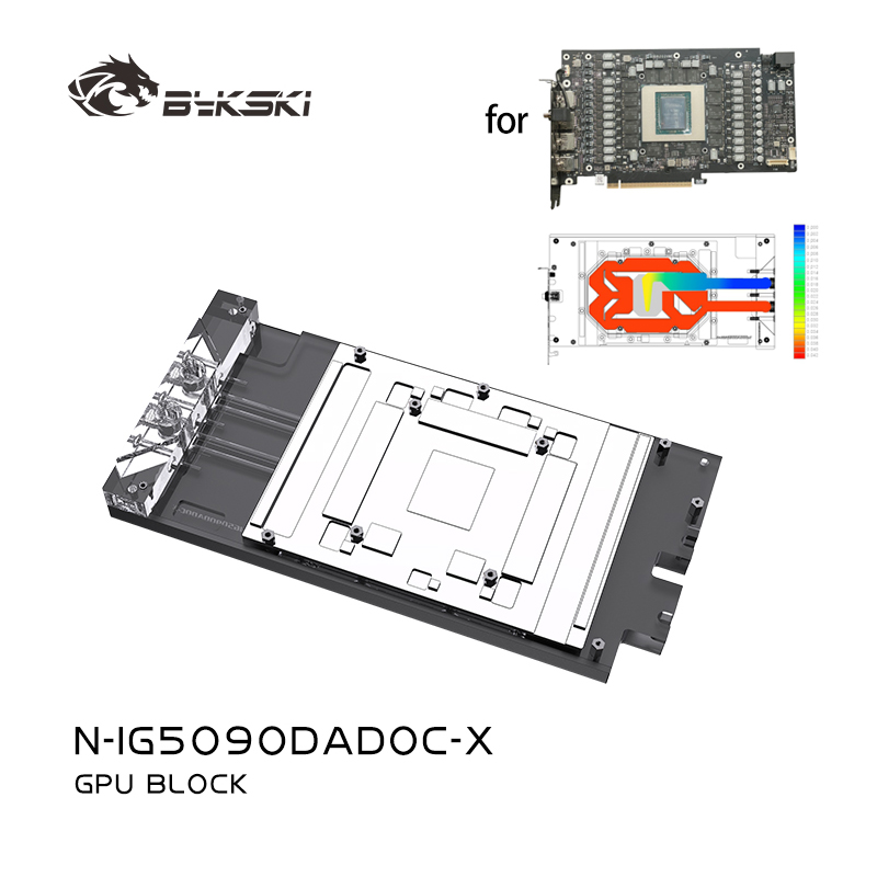 Rtx 5090 32Gb - Bykski N-IG5090DADOC-X GPU-Block für Colorful IGame