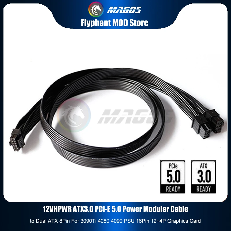 Dual 8Pin To 16Pin 12Vhpwr Cable - 12V HPWR ATX3.0 PCI-E 5.0 Strommodulares