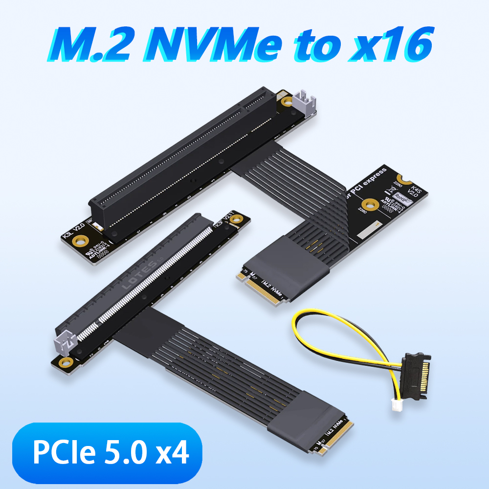 Pcie 5.0 Gpu Riser Cable - ADT-LINK M.2 NGFF NVMe zu PCIe