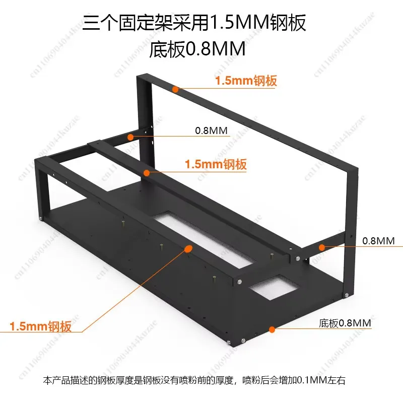 Für 6/8 GPU Open-Air-Mining-Ri – Gpu Mining Rig Frame 8 Gpu Bewertung und Preis