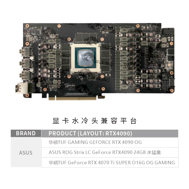 Bykski GPU-Wasserblock für ASU – Rtx 4090 Water Block Bewertung und Preis