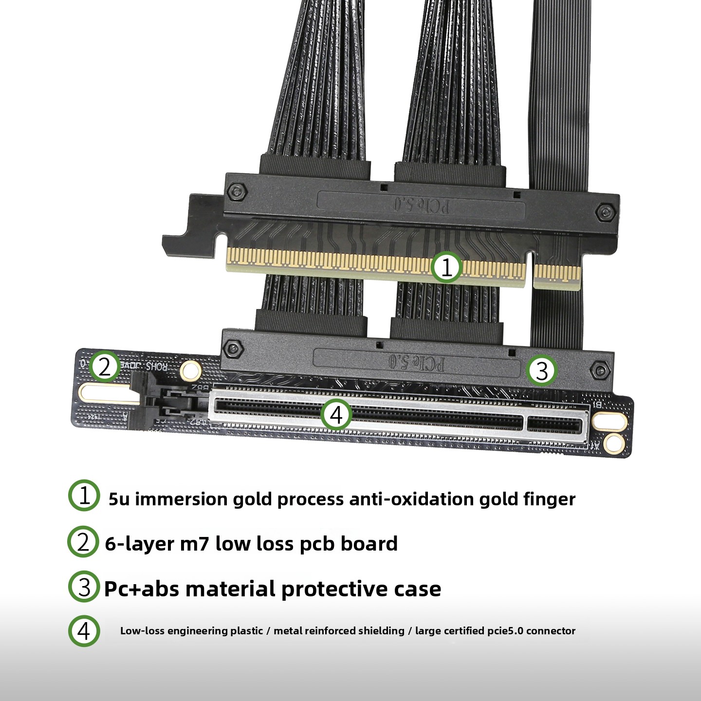 GPU-Server Dediziertes PCIE 5. – Pcie 5.0 Gpu Riser Cable Bewertung und Preis